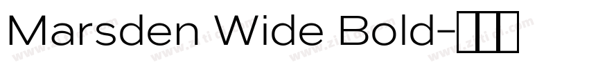 Marsden Wide Bold字体转换